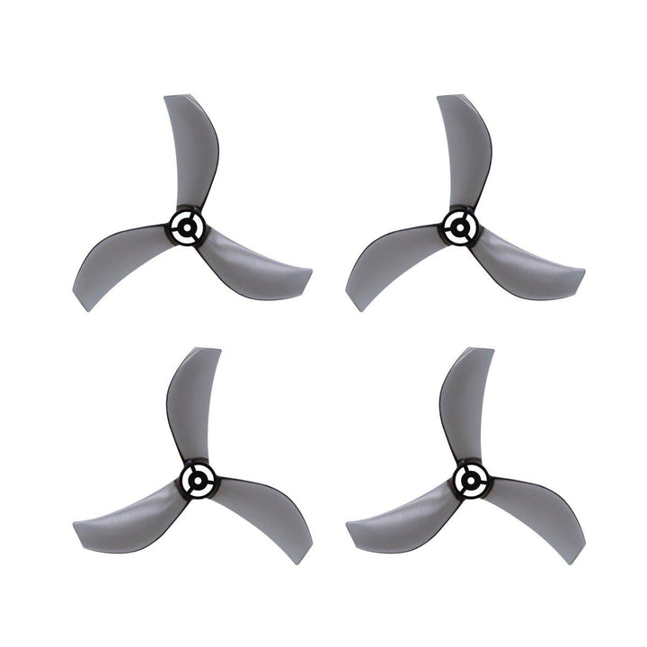 NewBeeDrone Azi (Tri-Blade) Micro Propellers 40mm - 1.0mm Shaft (4CCW+4CW) at WREKD Co.