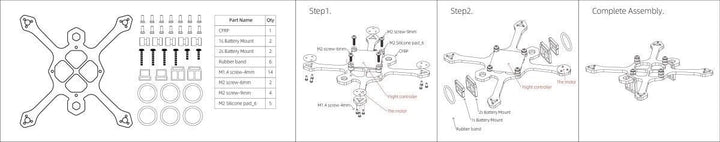 NewBeeDrone Mosquito XL Frame at WREKD Co.