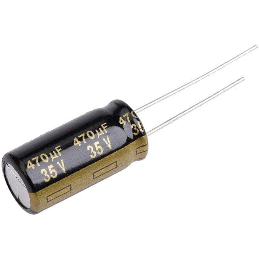 Panasonic 470uF 35V Capacitor for ESC Noise Reduction at WREKD Co.