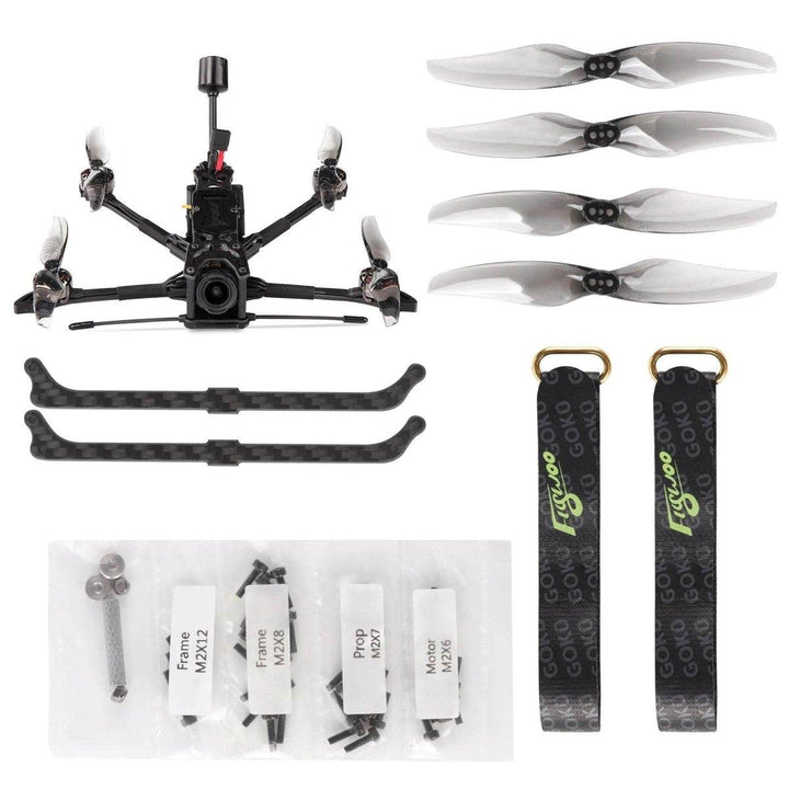 (PRE-ORDER) Flywoo BNF Explorer LR 4" Deadcat HD 4S Quad w/ DJI O3 Air Unit - ELRS at WREKD Co.