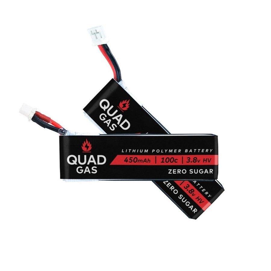 (PRE-ORDER) Quad Gas 1S 450mAh 100C Battery for Micro/Whoops - Choose Connector (1pc) at WREKD Co.