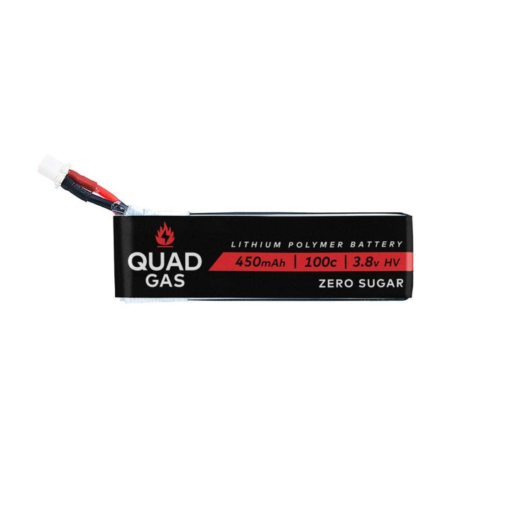 (PRE-ORDER) Quad Gas 1S 450mAh 100C Battery for Micro/Whoops - Choose Connector (1pc) at WREKD Co.