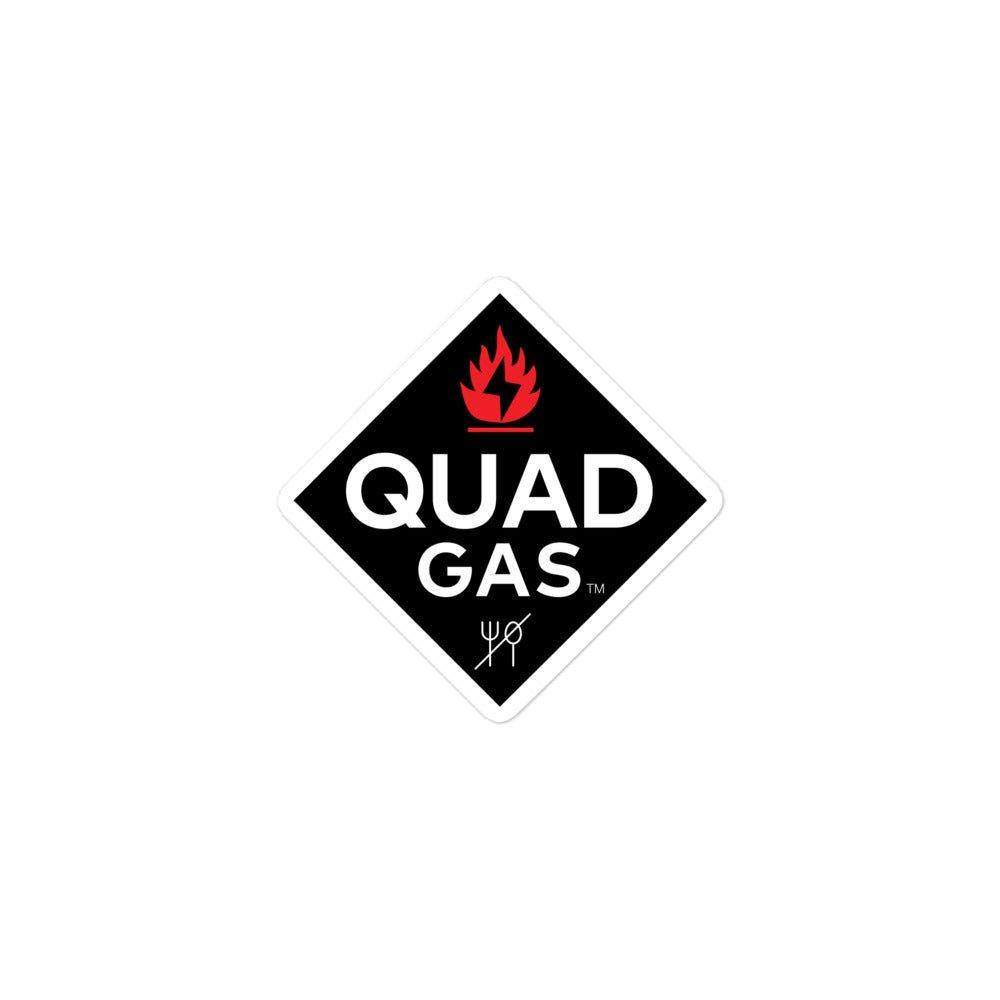 Quad Gas Logo Sticker - Choose Size at WREKD Co.