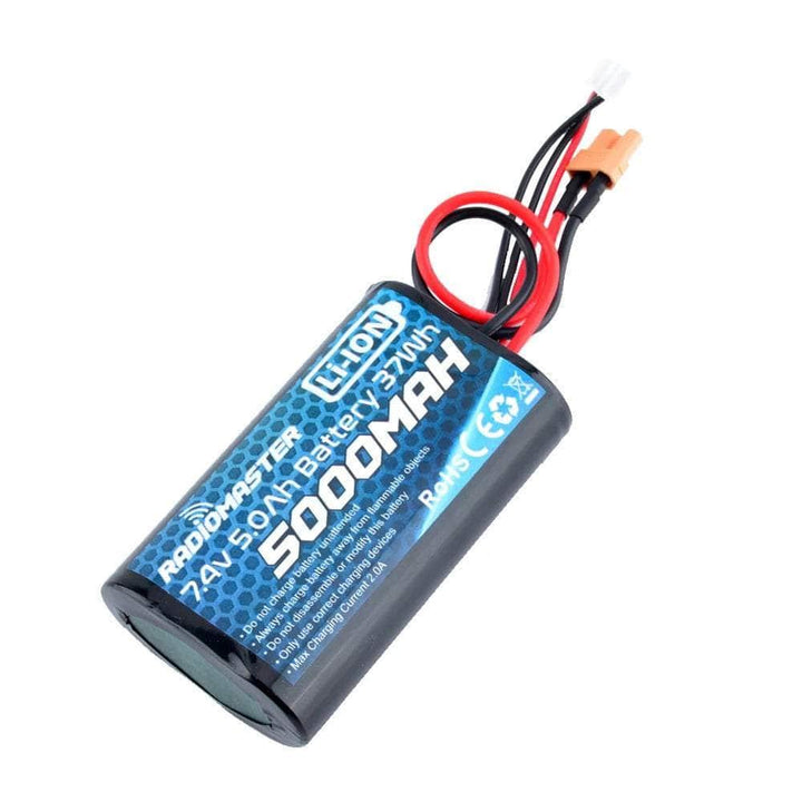 RadioMaster 7.4V 2S 5000mAh Li-Ion Battery for Transmitters - XT30 at WREKD Co.