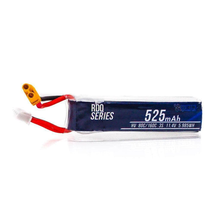 RDQ Series 11.4V 3S 525mAh 80C LiHV Micro Battery - XT30 at WREKD Co.