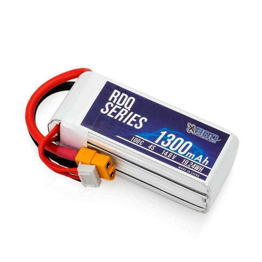 RDQ Series 14.8V 4S 1300mAh 100C LiPo Battery - XT60 at WREKD Co.