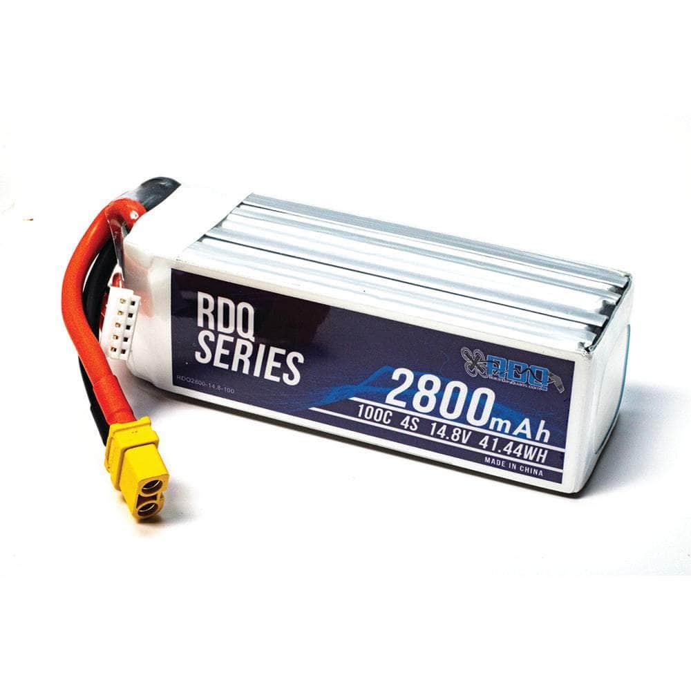 RDQ Series 14.8V 4S 2800mAh 100C LiPo Battery - XT60 at WREKD Co.