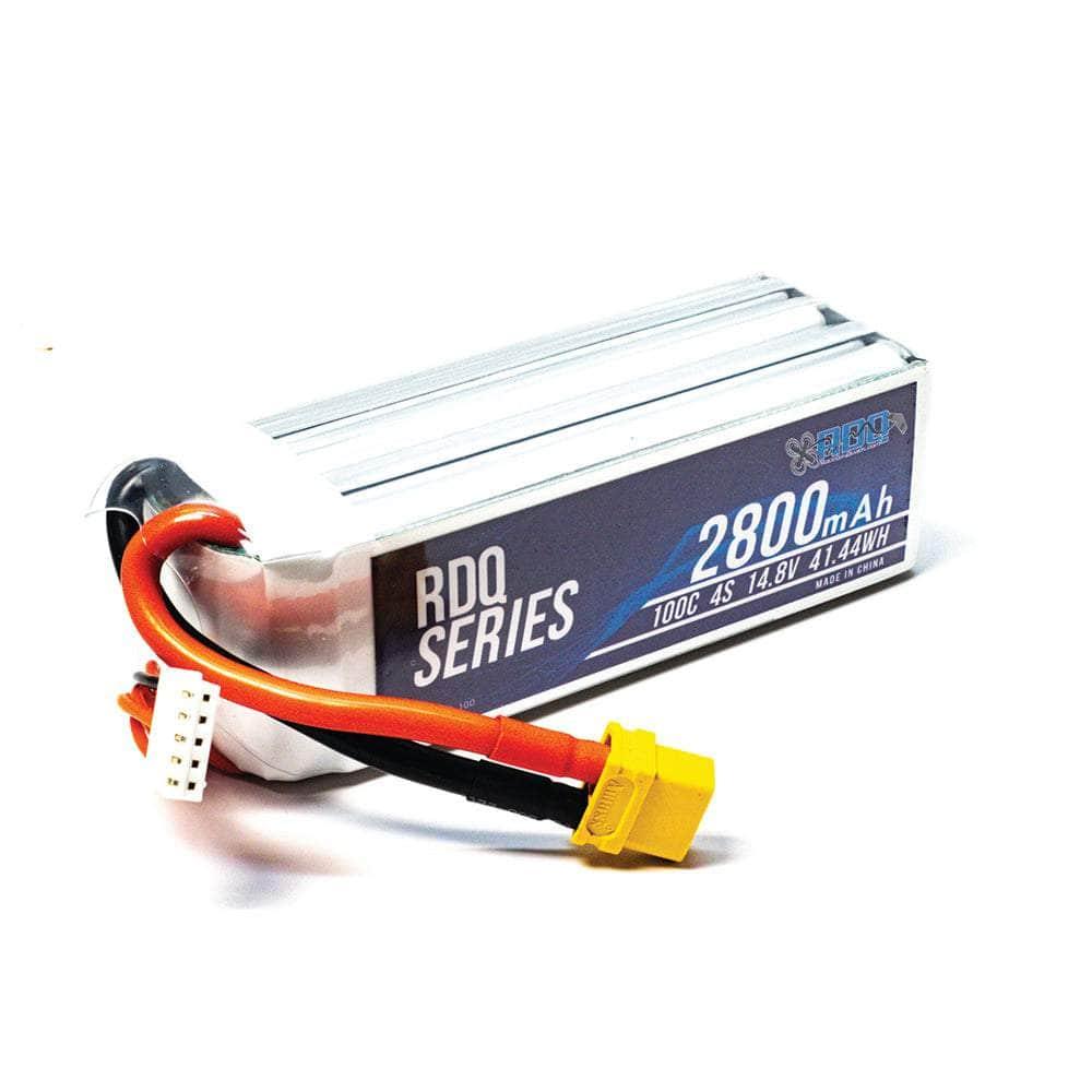 RDQ Series 14.8V 4S 2800mAh 100C LiPo Battery - XT60 at WREKD Co.