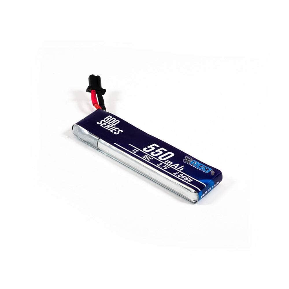 RDQ Series 3.7V 1S 550mAh 90C LiPo Whoop/Micro Battery w/ Cabled Connector - Choose Version at WREKD Co.