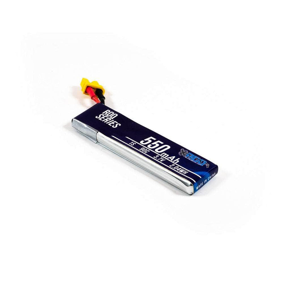 RDQ Series 3.7V 1S 550mAh 90C LiPo Whoop/Micro Battery w/ Cabled Connector - Choose Version at WREKD Co.