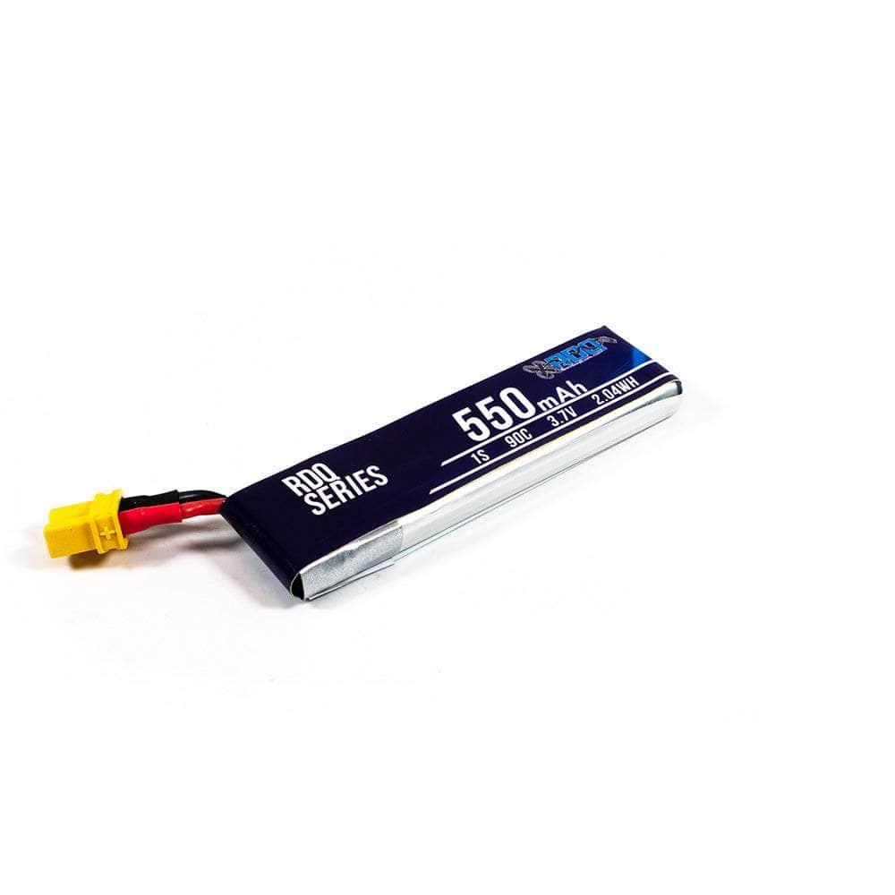 RDQ Series 3.7V 1S 550mAh 90C LiPo Whoop/Micro Battery w/ Cabled Connector - Choose Version at WREKD Co.