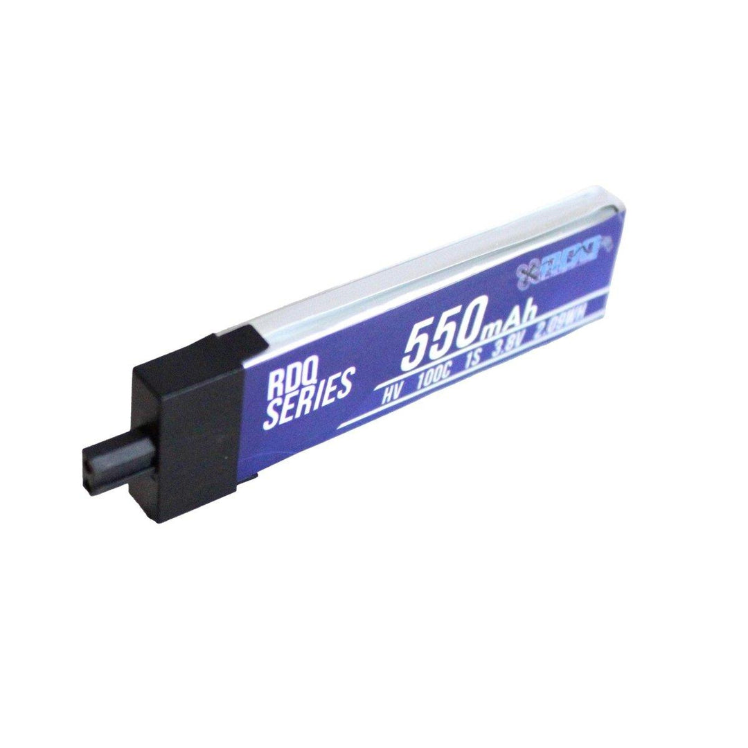 RDQ Series 3.8V 1S 550mAh 100C LiHV Whoop/Micro Battery - Plastic Head GNB27 at WREKD Co.