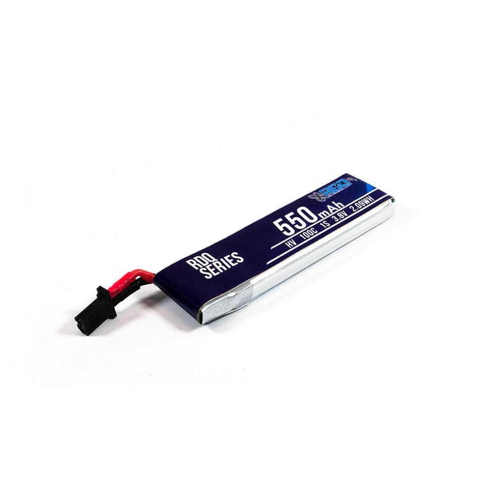 RDQ Series 3.8V 1S 550mAh 100C LiHV Whoop/Micro Battery w/ Cabled Connector - Choose Version at WREKD Co.