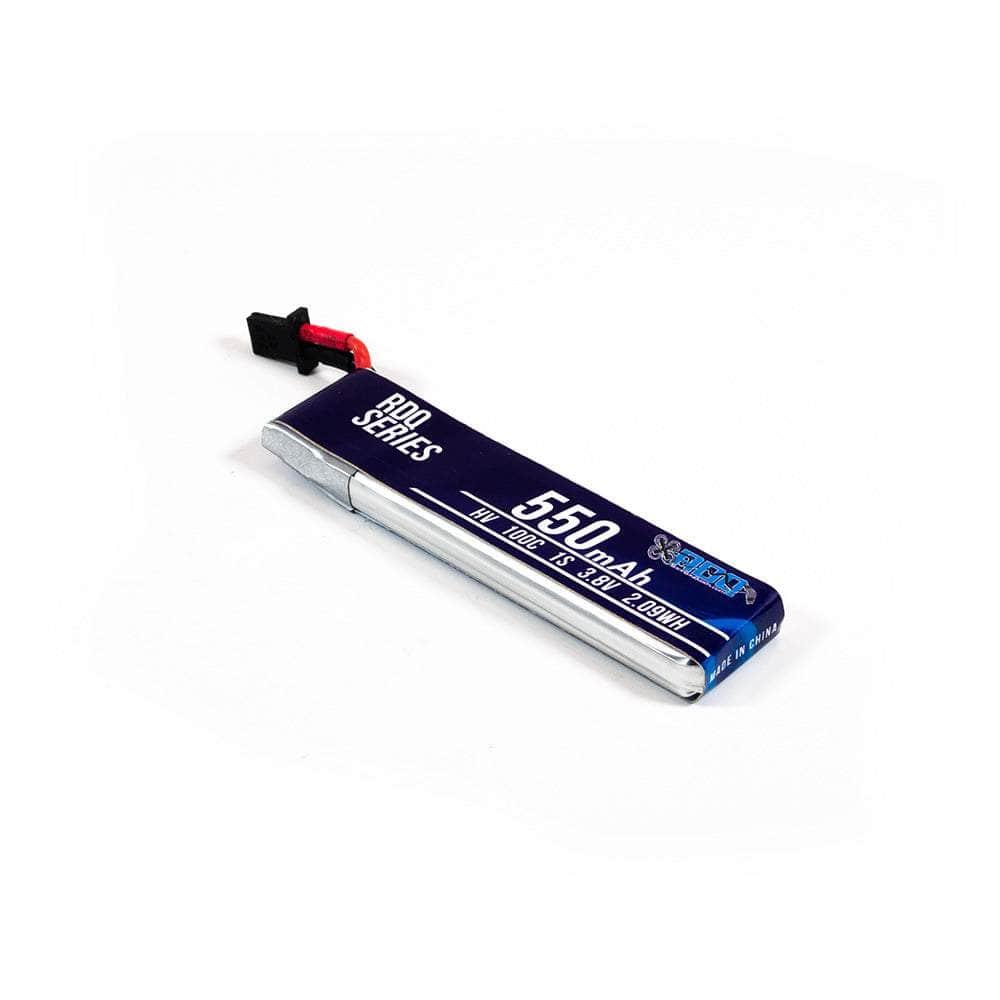 RDQ Series 3.8V 1S 550mAh 100C LiHV Whoop/Micro Battery w/ Cabled Connector - Choose Version at WREKD Co.