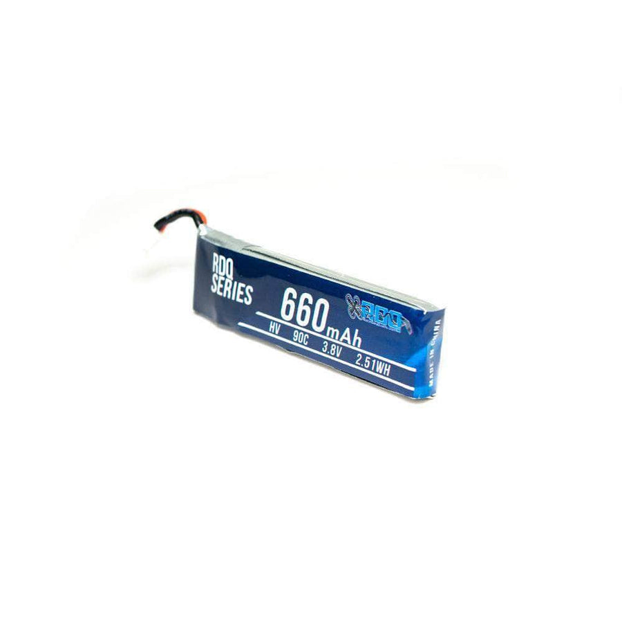 RDQ Series 3.8V 1S 660mAh 90C LiHV Whoop/Micro Battery - PH2.0 at WREKD Co.