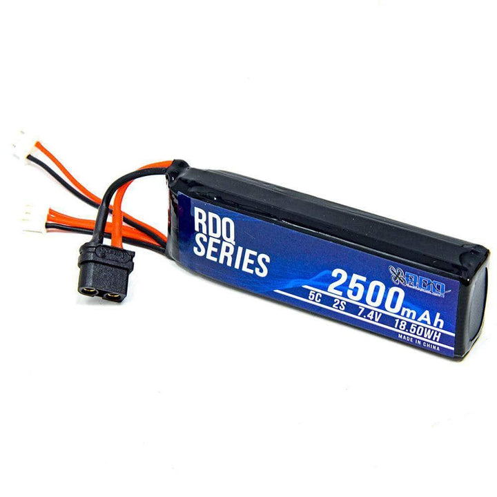 RDQ Series 7.4V 2S 2500mAh 5C LiPo Battery for Taranis X9D 2019 - XT60 & JST-XH at WREKD Co.