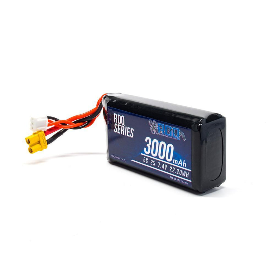 RDQ Series 7.4V 2S 3000mAh 5C Jumper T16/T18 & RadioMaster TX16S Compatible LiPo Battery - XT30 at WREKD Co.