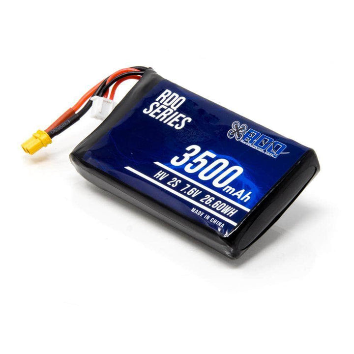 RDQ Series 7.6V 2S 3500mAh 2C QX7 Compatible HV LiPo Battery - XT30 at WREKD Co.