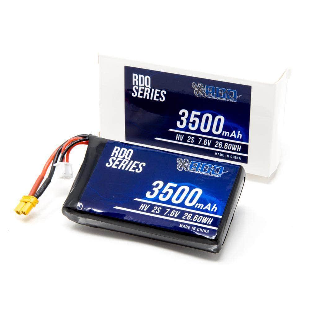 RDQ Series 7.6V 2S 3500mAh 2C QX7 Compatible HV LiPo Battery - XT30 at WREKD Co.