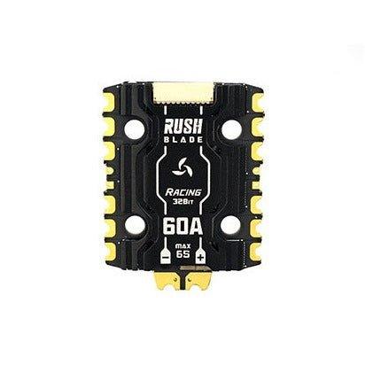 RUSH Blade Racing 60A 20x20 32bit 3-6S 48KHz 4-in-1 ESC at WREKD Co.