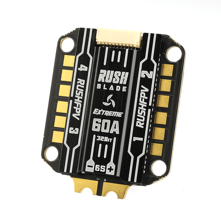 RUSHFPV Blade Extreme 60A 32Bit 3-6S 128kHz 30x30 4in1 ESC at WREKD Co.