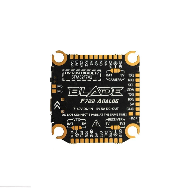 RUSHFPV Blade F722 Combo/Stack for Analog + 60A Extreme 3-6S BLHeli_32 128kHz 4-in-1 ESC - 30x30mm at WREKD Co.