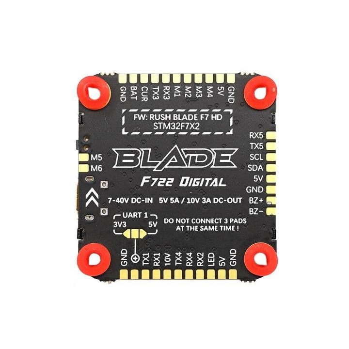 RUSHFPV Blade F722 HD 3-8S 30x30 Flight Controller - MPU6000 at WREKD Co.