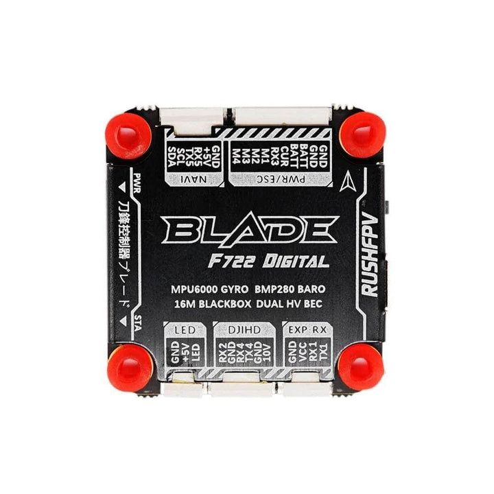 RUSHFPV Blade F722 HD 3-8S 30x30 Flight Controller - MPU6000 at WREKD Co.