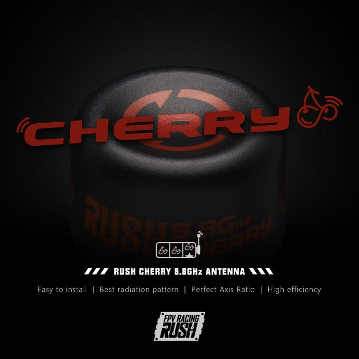 RUSHFPV Cherry 5.8GHz Antenna w/ Extended Length Locking U.FL - Choose Polarization at WREKD Co.