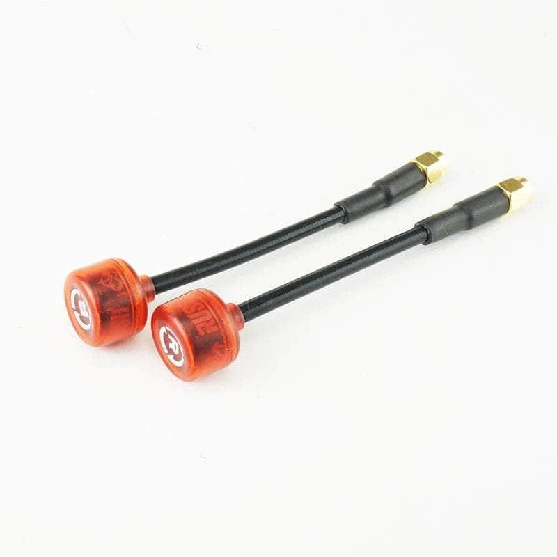 RUSHFPV Cherry Ultra Extended 5.8GHz SMA Antenna (2pc) - Transparent Red - Choose Your Polarization at WREKD Co.