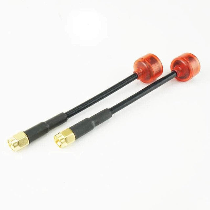 RUSHFPV Cherry Ultra Extended 5.8GHz SMA Antenna (2pc) - Transparent Red - Choose Your Polarization at WREKD Co.