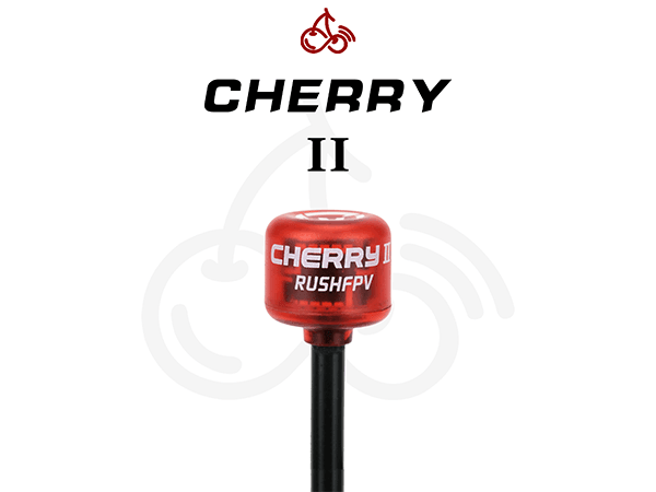 RUSHFPV Cherry V2 5.8GHz Antenna w/ 85mm Length / MMCX 90-Degree Angle Connector (2-pack) - Choose Polarization at WREKD Co.