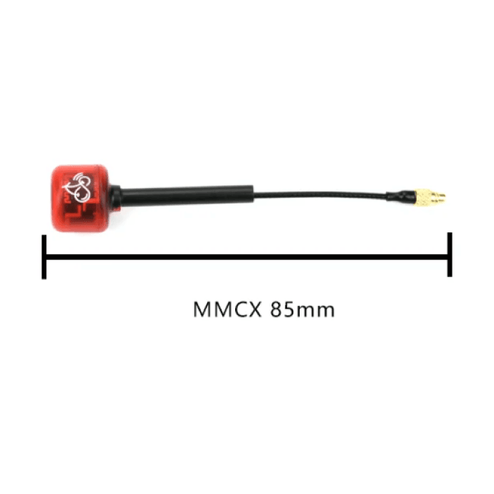 RUSHFPV Cherry V2 5.8GHz Antenna w/ 85mm Length / MMCX Straight Connector - Choose Polarization at WREKD Co.