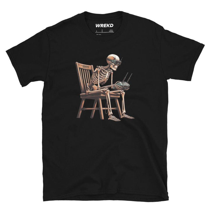 Skeleton FPV Tee Unisex T-Shirt at WREKD Co.