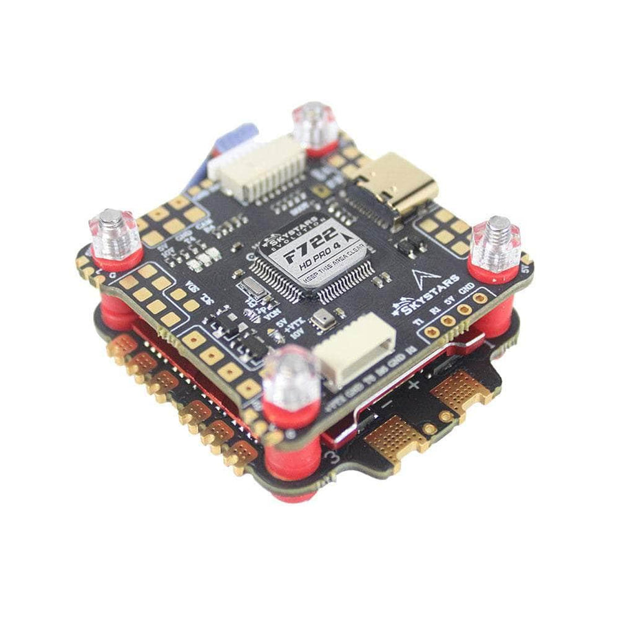 SkyStarsRC F722 HD PRO4 3-6S 30x30 Stack/Combo (F722 FC / KM60 AM-32 32Bit 60A 4in1 ESC) - MPU6000 at WREKD Co.