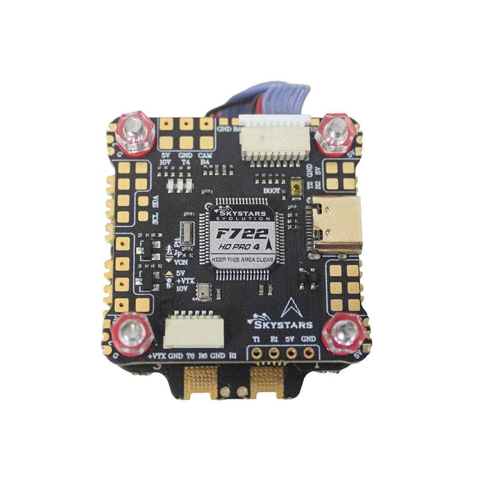 SkyStarsRC F722 HD PRO4 3-6S 30x30 Stack/Combo (F722 FC / KM60 AM-32 32Bit 60A 4in1 ESC) - MPU6000 at WREKD Co.