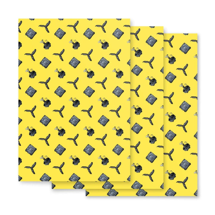 Stone Age FPV Wrapping Paper 28.75" x 19.75" Sheets (3pcs) at WREKD Co.