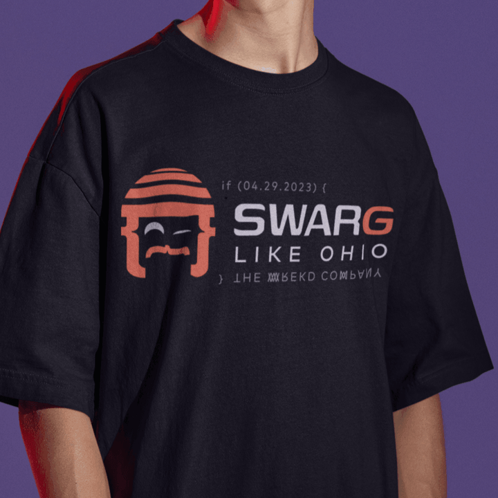 "SWARG LIKE OHIO" Goggle Dooms Day Men's Classic Tee at WREKD Co.