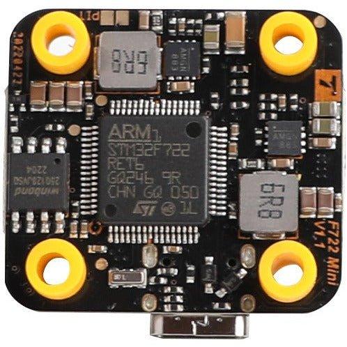 T-Motor Mini F7 HD 20x20 Flight Controller w/ VTX Switch - BMI270 at WREKD Co.