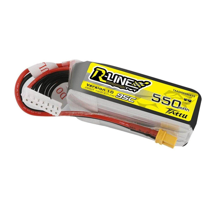 Tattu 22.2v 6S 550mAh 95C LiPo Micro Battery - XT30 at WREKD Co.