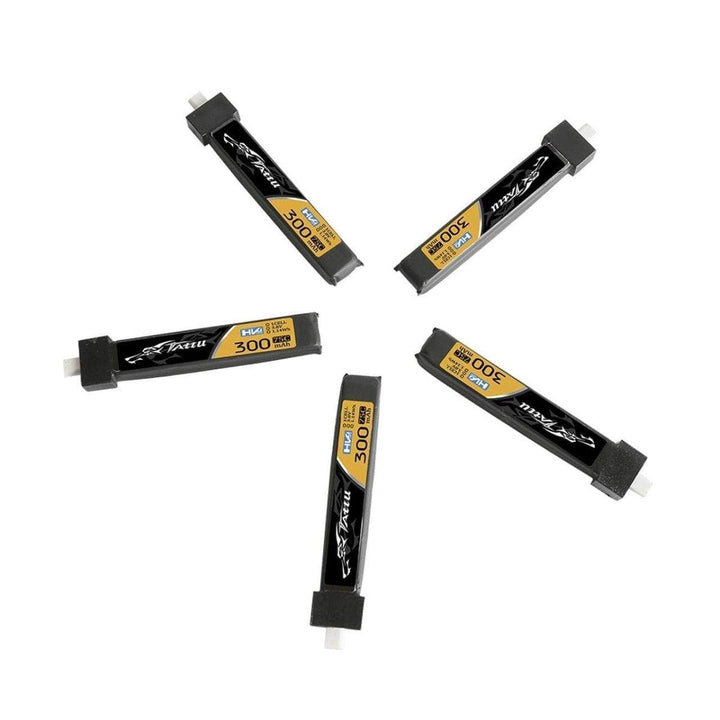 Tattu 3.8V 1S 300mAh 75C LiHV Battery 5 Pack - Choose Version at WREKD Co.