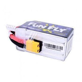 Tattu FunFly 14.8V 4S 1550mAh 100C LiPo Battery - XT60 at WREKD Co.