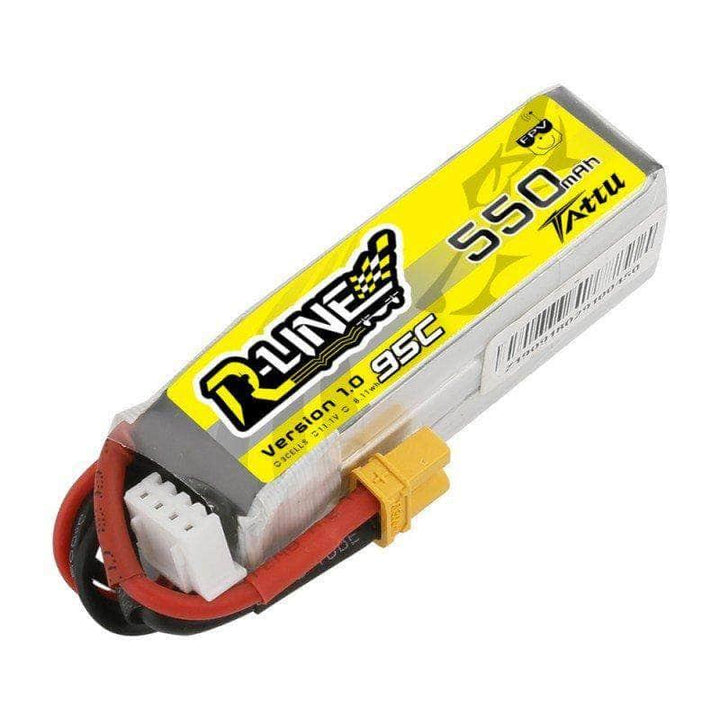 Tattu R-Line 11.1V 3S 550mAh 95C LiPo Micro Battery - XT30 at WREKD Co.