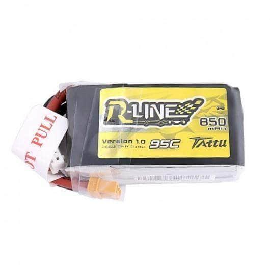 Tattu R-Line 14.8V 4S 850mAh 95C LiPo Micro Battery - XT30 at WREKD Co.