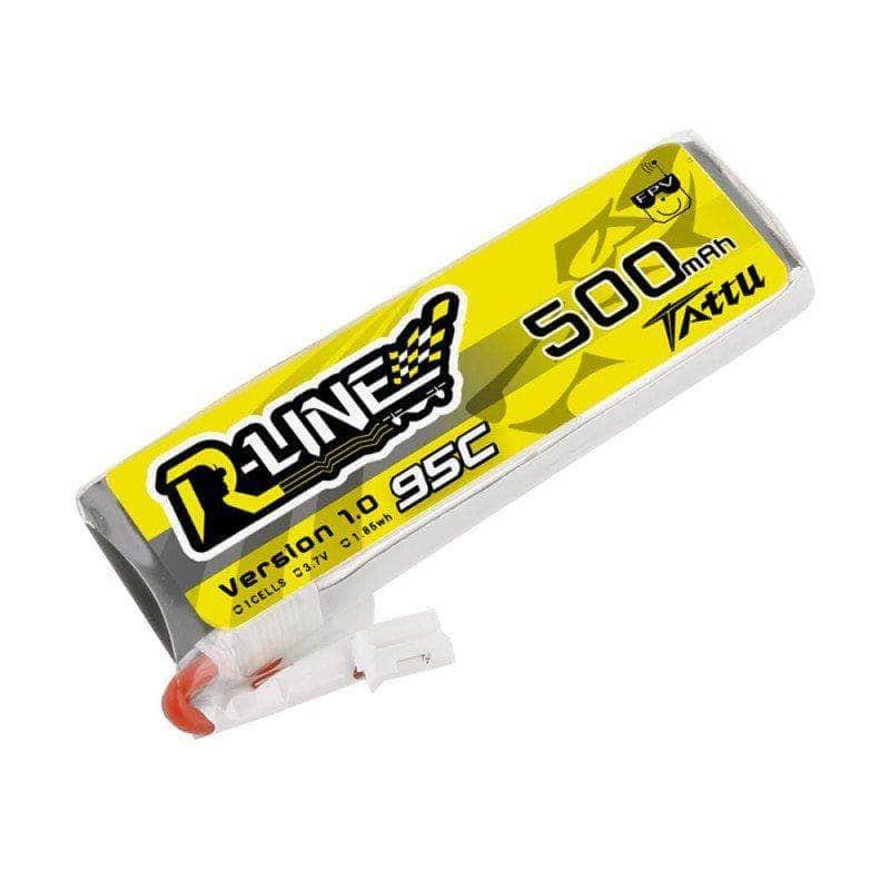 Tattu R-Line 3.7V 1S 500mAh 95C LiPo Whoop/Micro Battery - PH2.0 at WREKD Co.