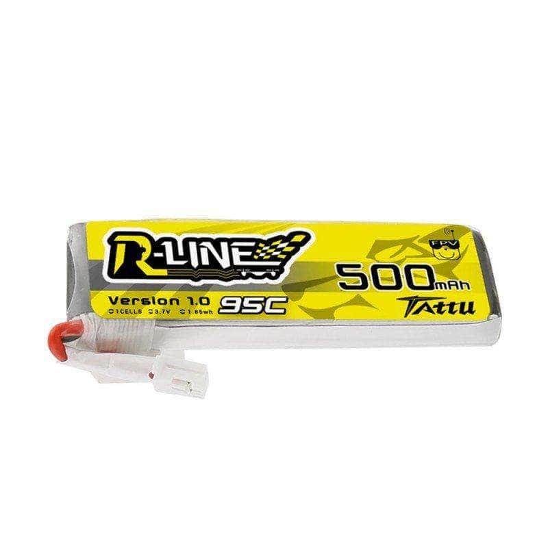 Tattu R-Line 3.7V 1S 500mAh 95C LiPo Whoop/Micro Battery - PH2.0 at WREKD Co.