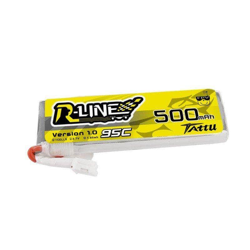 Tattu R-Line 3.7V 1S 500mAh 95C LiPo Whoop/Micro Battery - PH2.0 at WREKD Co.