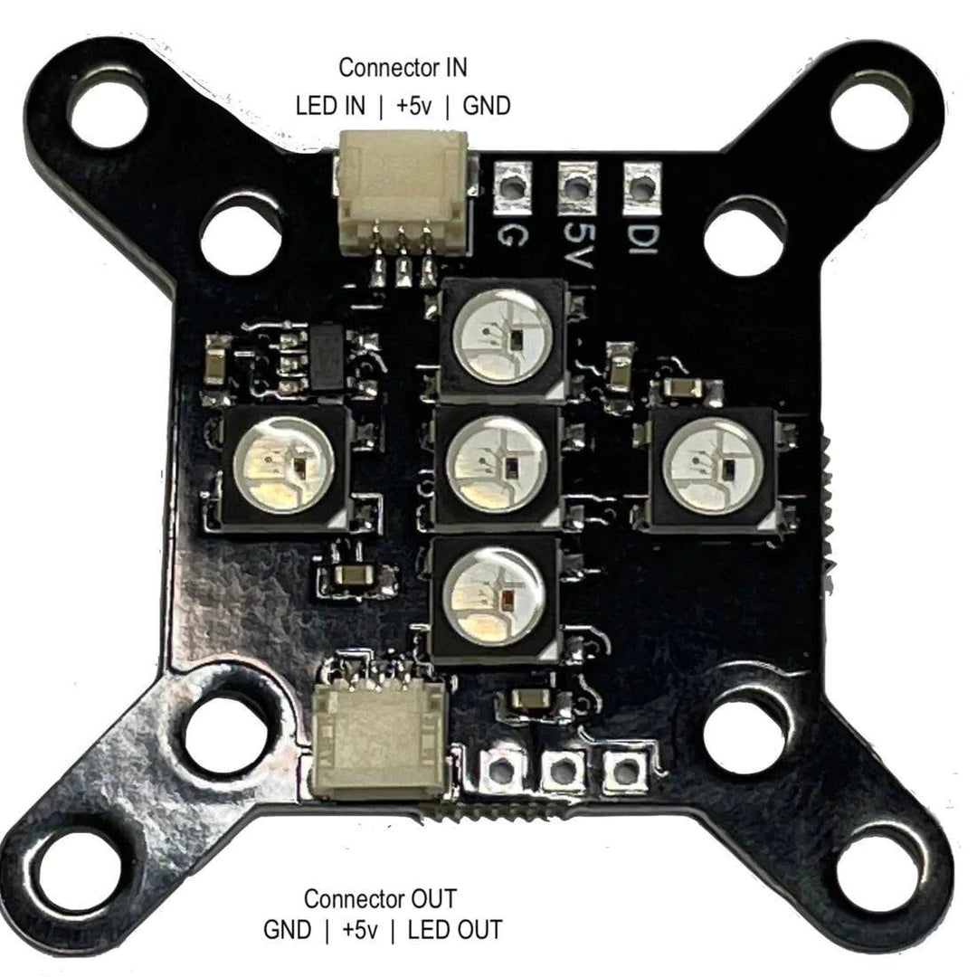 TinysLEDs PodLite V2 20x20 & 30x30 RGB LED Board w/ Connectors at WREKD Co.