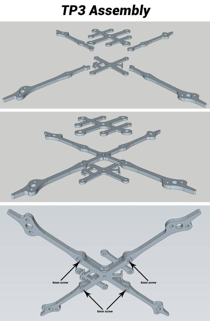 ToothPick 3 Frame Kit - Choose Configuration at WREKD Co.