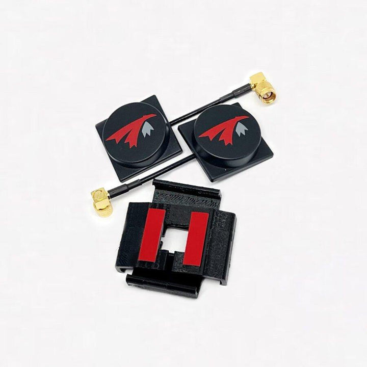 TrueRC X-AIR MK II 5.8GHz Patch Antenna Pair for HDzero Goggles - RHCP at WREKD Co.